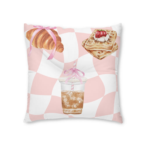 Breakfast Pastries Tufted Floor Pillow